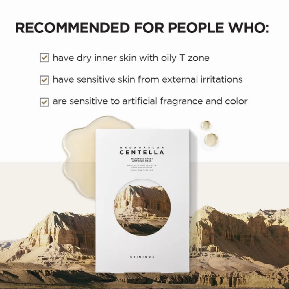 2 SKIN1004 Madagascar Centella Face Sheet Mask Set
